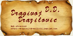 Dragivoj Dražilović vizit kartica